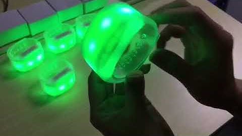 2 4G  Rfid Multi-Zone 15 Color changed Remote control LED Bracelet