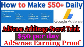 Adsense Loading Method 2025 || 100% Safe Method ($50 Daily) AdSense Arbitrage Secret Trick