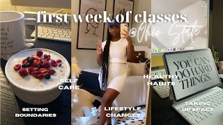 First Week of Classes @ Ohio State | self care, that girl routine, organization tips + more