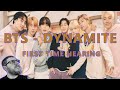 Bts dynamite reaction  first time hearing