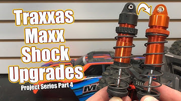 Shock Upgrades! Aluminum Caps & Collars + Oil Change - Project Traxxas Maxx Build Part 4 | RC Driver
