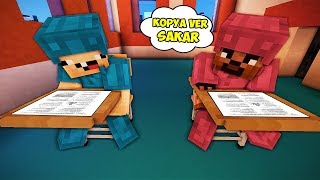 FAKİR SINAVDA KOPYA ÇEKTİ !!   Minecraft