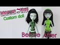 How to make your ooak Scarah Screams Doll from Monster High TUTORIAL