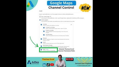 Google Maps in Demand Gen Channel Control