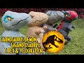 Carnotaurus Demon, Giganotosaurus, T. Rex &amp; Velociraptor Jurassic World Dominion | REVIEW Peluches
