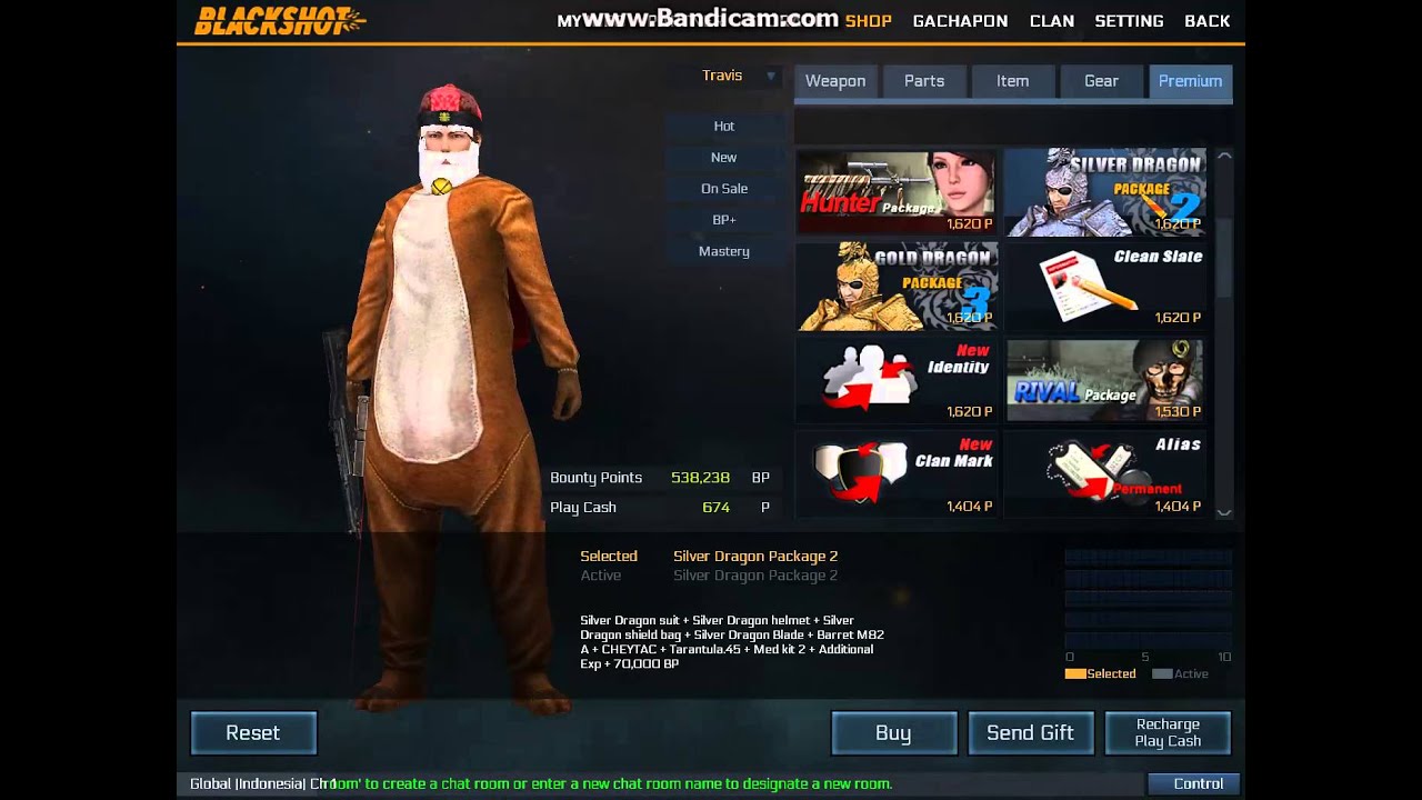 Blackshot New Update 25/2/16- Silver Dragon sword for Bp but counted in Days