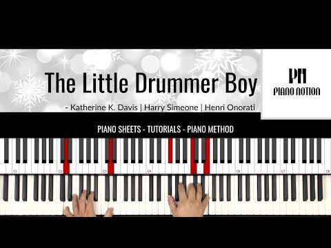 The Little Drummer Boy - Carol Of The Drum  (Easy Piano) - Bing Crosby
