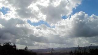 Cumulus Clouds Time Lapse | Lateral Rotation With Mild Convection | TimeLapse