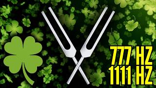 Double Up on Luck! 🌈🍀 777 Hz + 1111 Hz Tuning Fork Reset