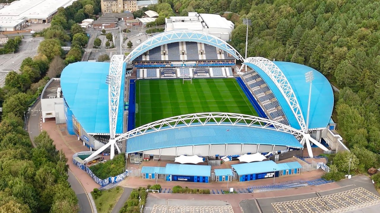 Huddersfield Town FC John Smiths Stadium By Drone Complete With Flying ...