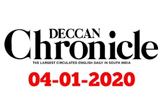 English Newspaper Today 04-01-2020 Deccan Chronicle