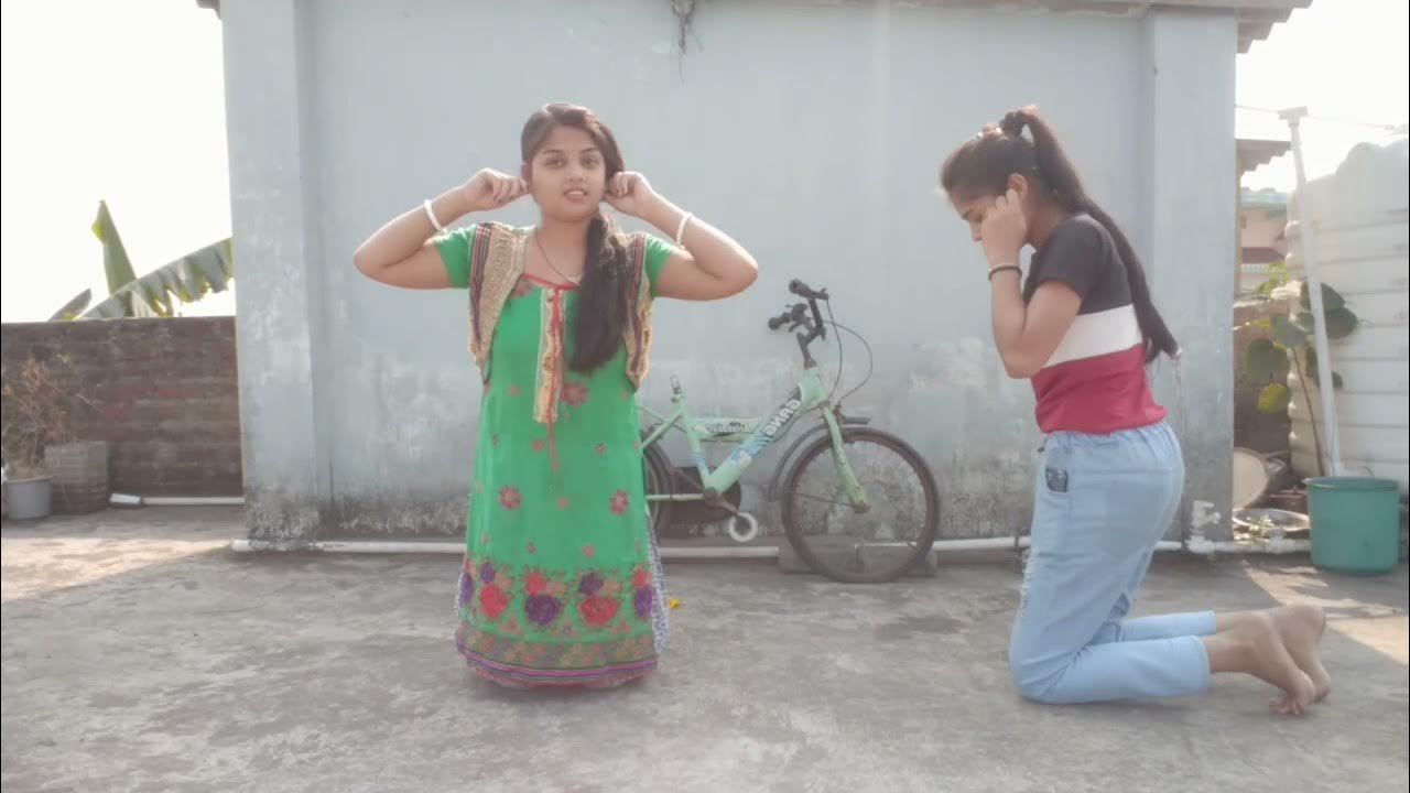 Kneel down punishment challenge2sis funny challenge video YouTube