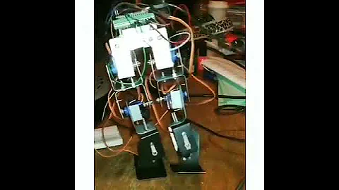 #humanoid robotic leg #mechanism  locomotion testing #shorts