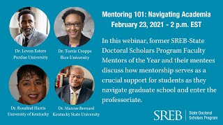 Mentoring 101 - Navigating Academia