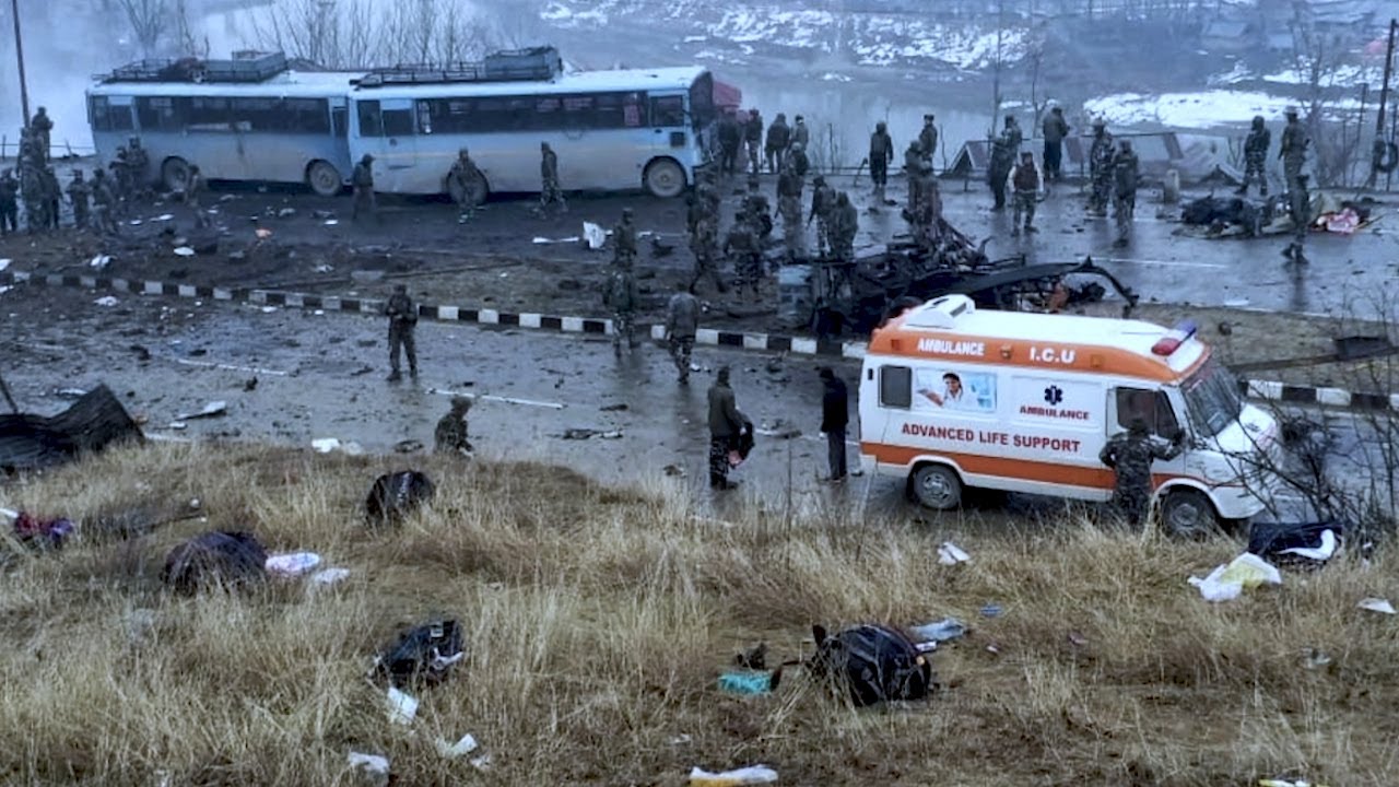 At least 40 Jawans killed in suicide attack on CRPF Convoy in JK