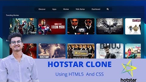 Hotstar clone using HTML & CSS. #hotstarclone #html #css #web