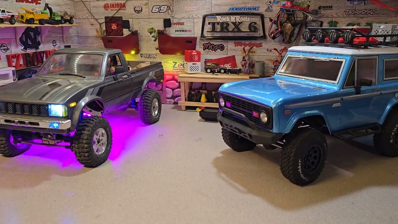Taken my Toyota & RGT Bronco out for a night run. 