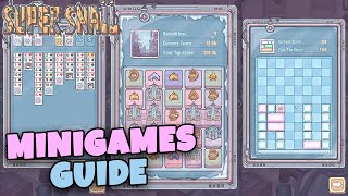 MINIGAMES GUIDE (SOLITAIRE, 2048, CIVILIZATION w Relic, TETROMINO, BYECUBE) // SUPER SNAIL screenshot 1