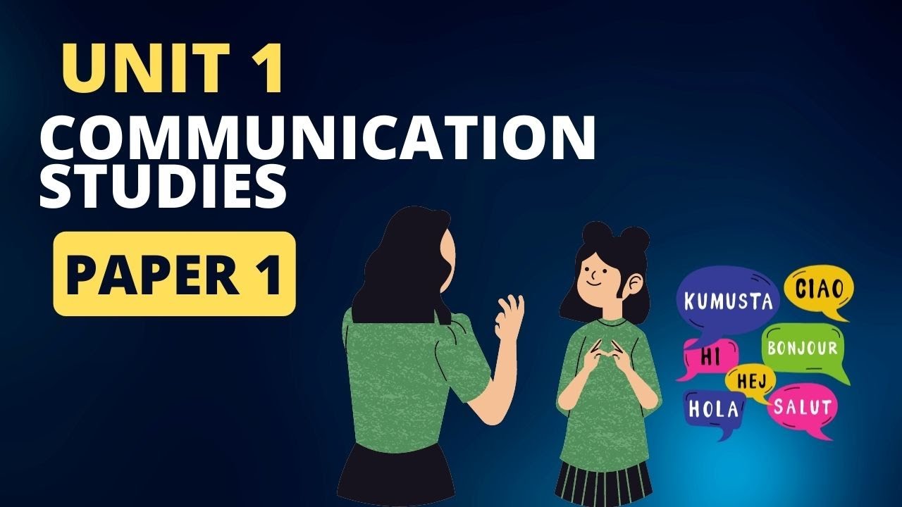 CAPE Communication Studies Paper 1 2022 - YouTube