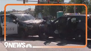 Man in custody after leading officers on chase in stolen patrol car