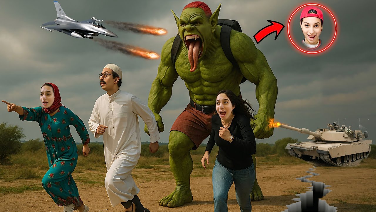 لما اخوك الصغير🍼يتحول لوحش عملاق🧌(الغول)👹ويدمر المدينة😱!(هجوم كارثي)🌆🔥الارض انشقت🫨|روان ستارز😍