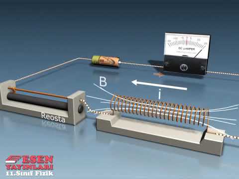 Esen Yayınları Animasyonları: İndüksiyon ve Öz-indüksiyon Akımı, Manyetik Akı Değişimi (11.Sınıf)