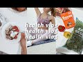 HEALTH VLOG: healthy snack haul, at home workout, + meal ideas!