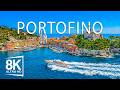 Portofino 8K Ultra HD 🌊 Riviera Elegance – Colorful Harbor, Yachts & Mediterranean Coastal Beauty