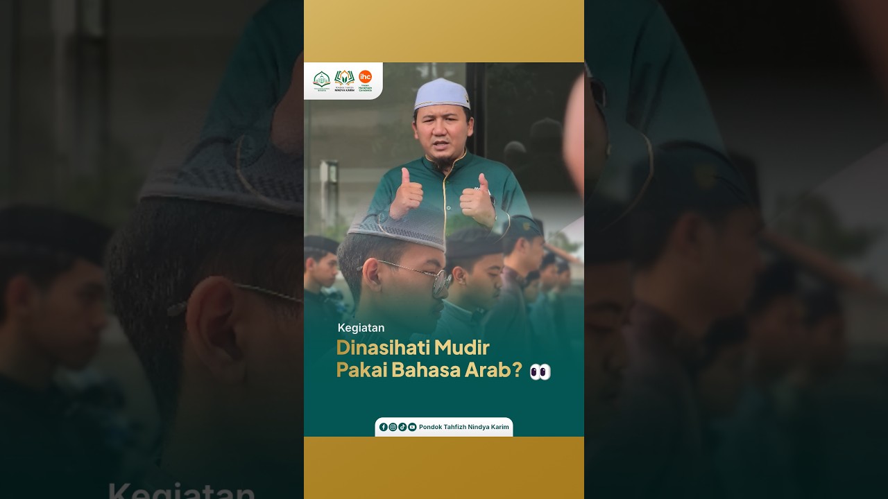 Nasihat Mudir PTNK dalam Bahasa Arab untuk Kelas XII