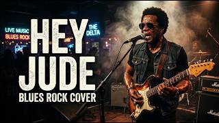 Hey Jude (Lyrics) - The Beatles | Slow Blues Rock Cover | Midnight Drive Blues