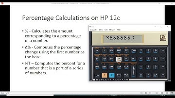 Percentage Calculations on the HP 12c