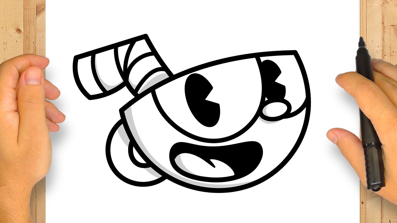COMO DESENHAR O CUPHEAD | Passo a Passo Simples e Fácil
