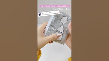 Flying Stone Squishy Squid Game/ DIY paper squishy/ Liam Channel
