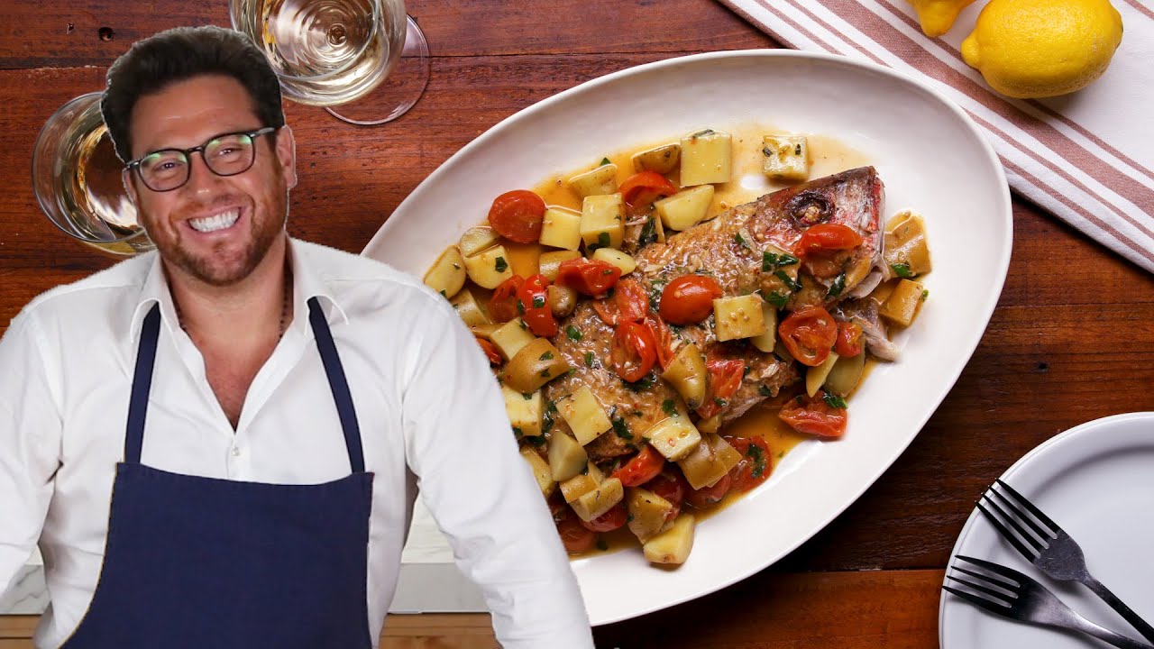 Roasted Whole Red Snapper As Made By Scott Conant • Tasty
