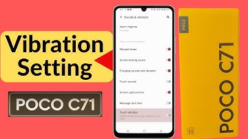 how to touch vibration off in poco c71 // poco c71 vibration problem