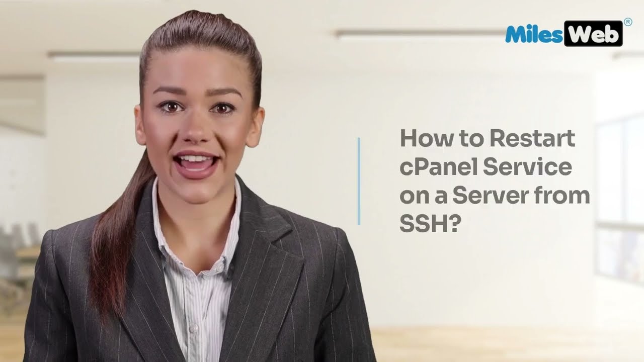 how-to-restart-cpanel-service-on-a-server-from-ssh-milesweb-youtube
