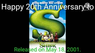 Happy 20th Anniversary to Shrek! (REUPLOAD)