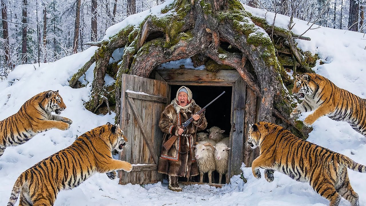 90-Year-Old Widow Lives Under A Tree And Saves Sheep From A Pack Of Siberian Tigers Extreme Yakutia