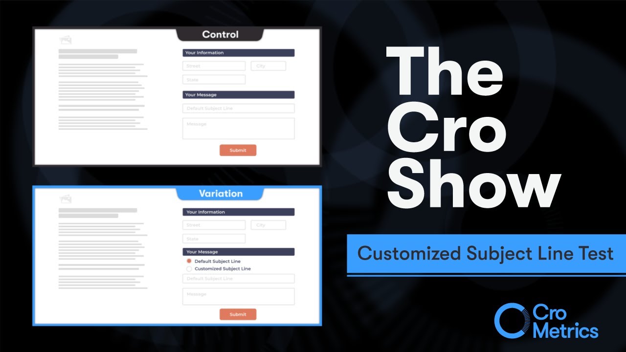 The Customized Subject Line Test - The Cro Show 