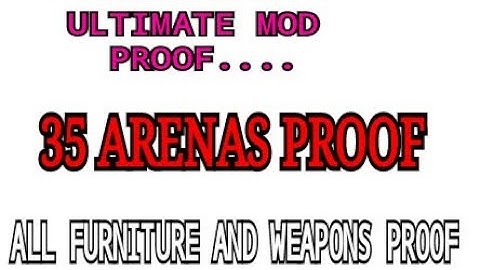 WR3D ULTIMATE MOD PROOF....| 35ARENAS | ALL FURNITURE AND WEAPONS ADDED...| RELEASING SOON