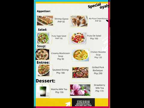 Specialoyalty Ala Carte Menu (Example Lamang) | GMP Channel | Cleian