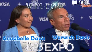 Red Carpet Revelations | Annabelle Davis \& Warwick Davis on 'Willow' Reveals at D23 Expo