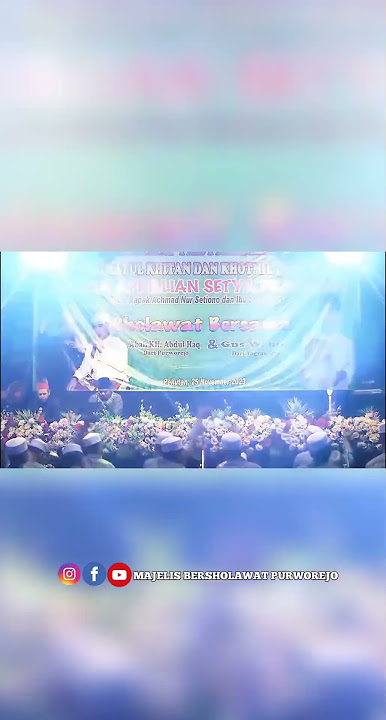 lontong tahu Ono lontong sate || pekutan bayan Purworejo bersholawat bersama Gus Wahid Syarifuddin