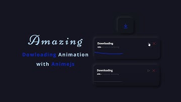 Downloading Animation with AnimeJs | HTML, CSS, JAVASCRIPT, SVG