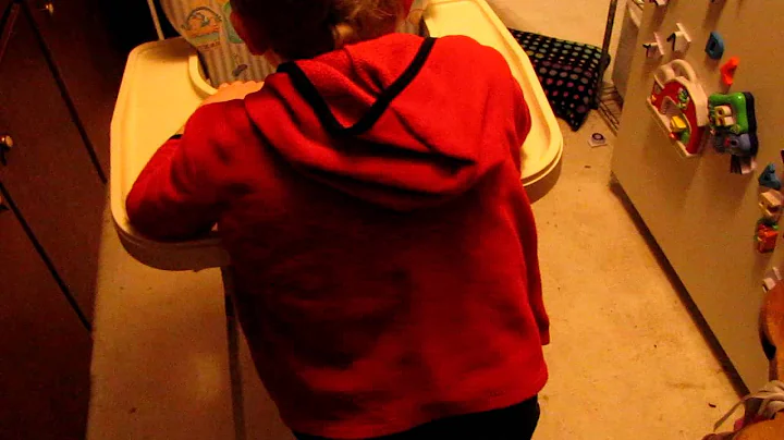 Jack Shippee walking pushing high chair