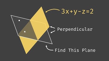 Equation of the Plane Passing Through Two Points and is Perpendicular to a Given Plane