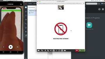 VideoEngager mobile Screen share demo