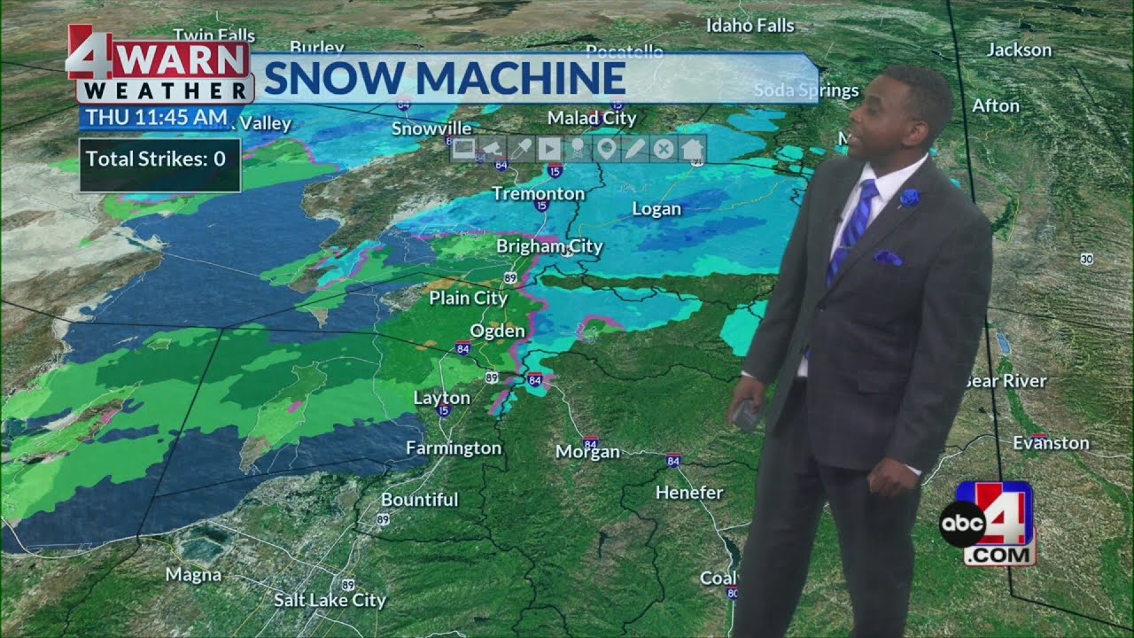 Lingering snow showers into Friday - YouTube