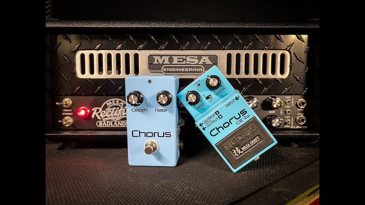 BYOC Analog Chorus vs Boss CE-2W Comparison | Mesa Badlander