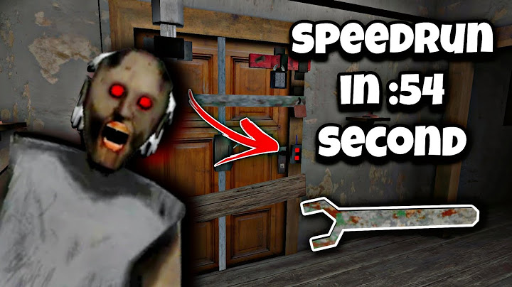 Granny - Extreme Mode Speedrun in (54) seconds With the Magic wrench